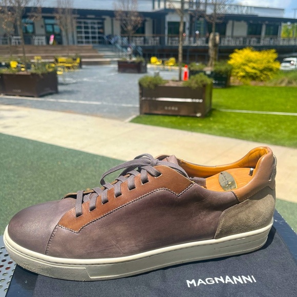Magnanni Other - Magnanni 22963 Low-Top Leather Lace up dress Sneakers Mens Sz13 Shoes Nordstrom